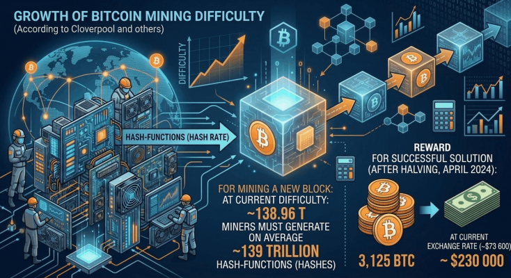 Bitcoin mining difficulty. A review by a Bitcoin mixer: mixero.money